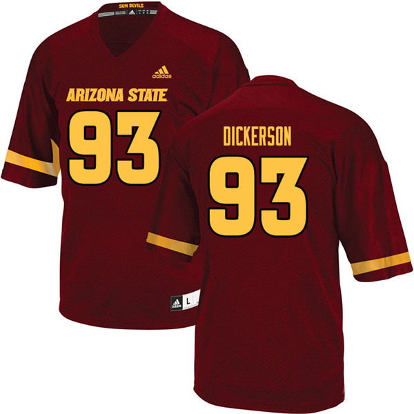 Men #93 Erik Dickerson Arizona State Sun Devils College Football Jerseys Sale-Maroon - Click Image to Close